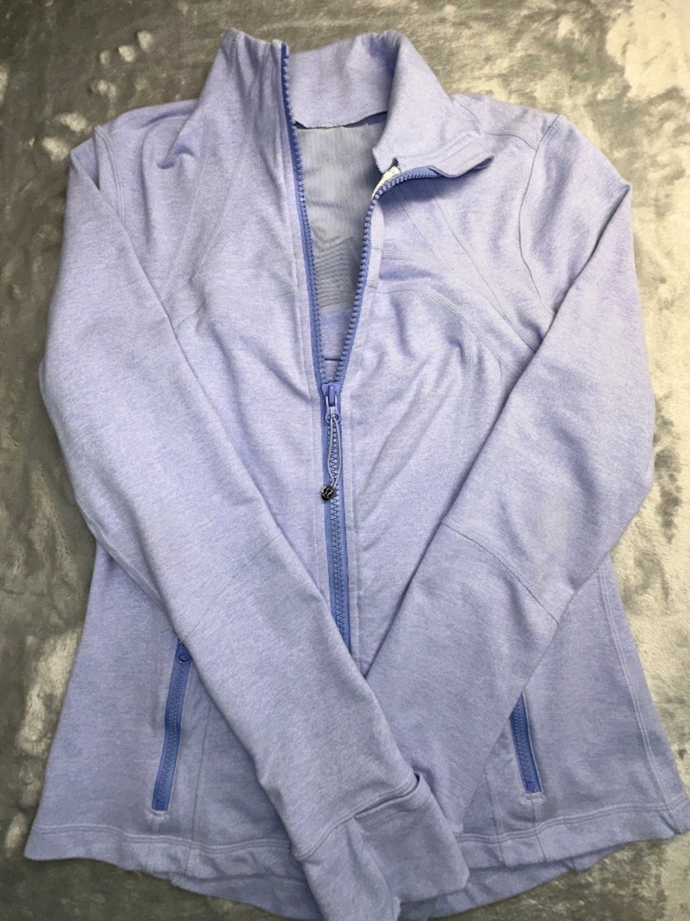 Lululemon Define Nulu Zip up Jacket Light Blue/Periwinkle